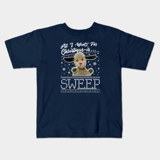 Sooty Christmas All I Want For Christmas Is Sweep Kids T-Shirt